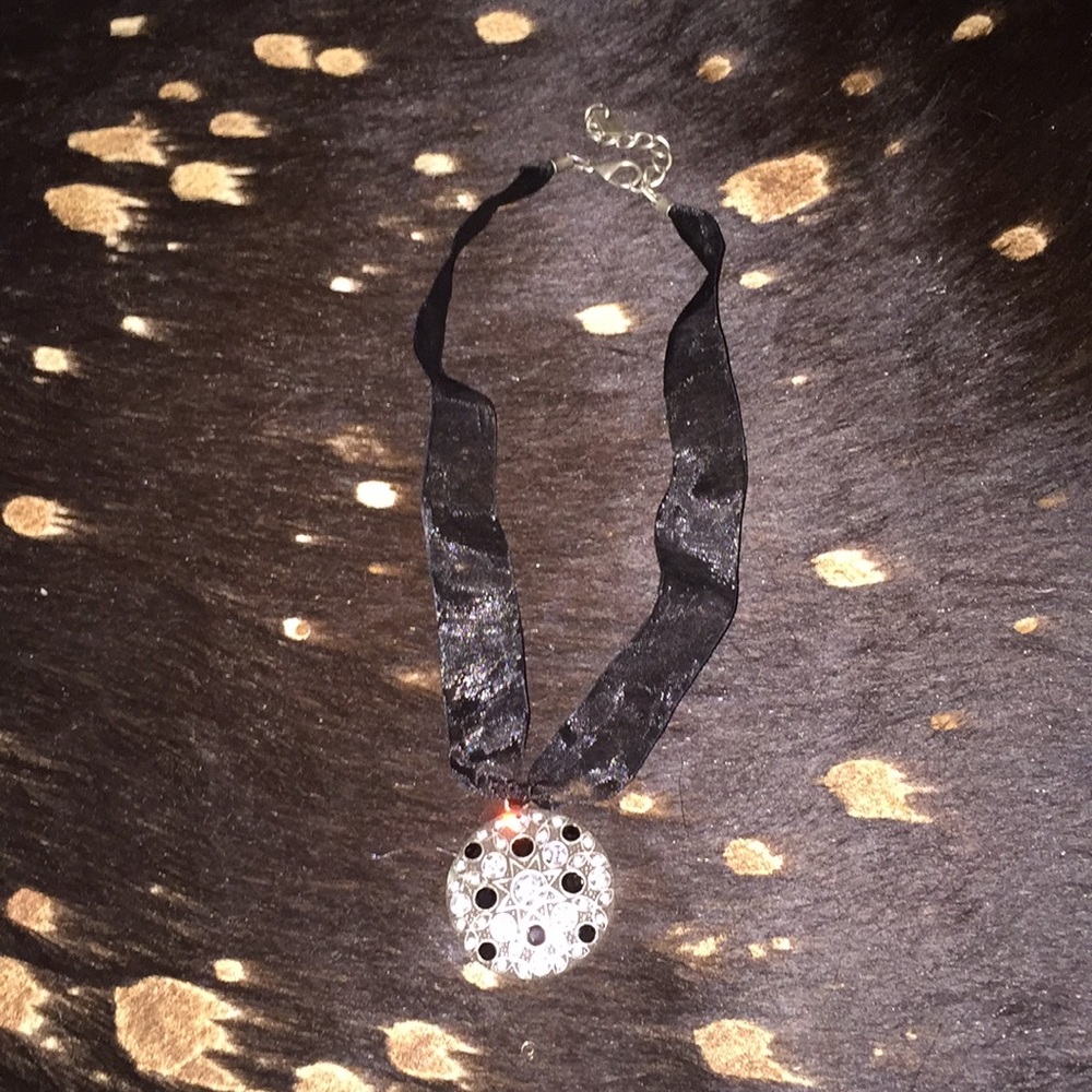 Black Ribbon necklace